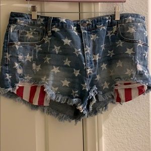 Stars and Stripes Jean shorts